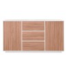Sideboard Wohnzimmerschrank 160cm Buffet Küche weiß Carat Wood Sales