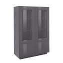 Moderne hohe Anrichte mit Vitrine 100cm Küche Wohnzimmer Syfe Report Angebot