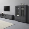 Moderne hohe Anrichte mit Vitrine 100cm Küche Wohnzimmer Syfe Report Katalog