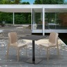 Schwarz Tisch Quadratisch 60x60 cm mit 2 Bunten Stühlen Ice Licorice Eigenschaften