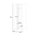 Garderobenschrank Metall 1 Platz sauber/schmutzig Fade Katalog