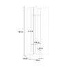 Garderobenschrank Metall 1 Platz sauber/schmutzig Fade Katalog