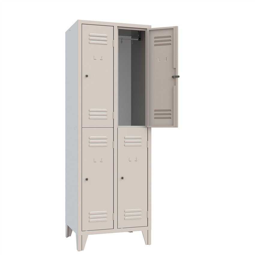 Metall-Spind mit 4 Fächern Loch Garderobe Aktion