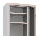 Mehrzweck-Metallschrank für Besen mit Tür, 4 Regalböden, Schloss Mopp Sales