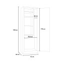 Mehrzweck-Metallschrank für Besen mit Tür, 4 Regalböden, Schloss Mopp Katalog