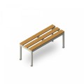 Umkleidebank 3 Plätze 100x37x43cm Turnhalle Schule Schwimmbad Sit Aktion