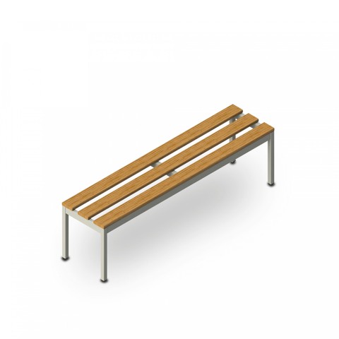 Umkleidebank für die Turnhalle, 4 Plätze, 150x37x43 cm, Schule Schwimmbad Sit M Aktion
