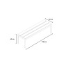 Umkleidebank für die Turnhalle, 4 Plätze, 150x37x43 cm, Schule Schwimmbad Sit M Katalog