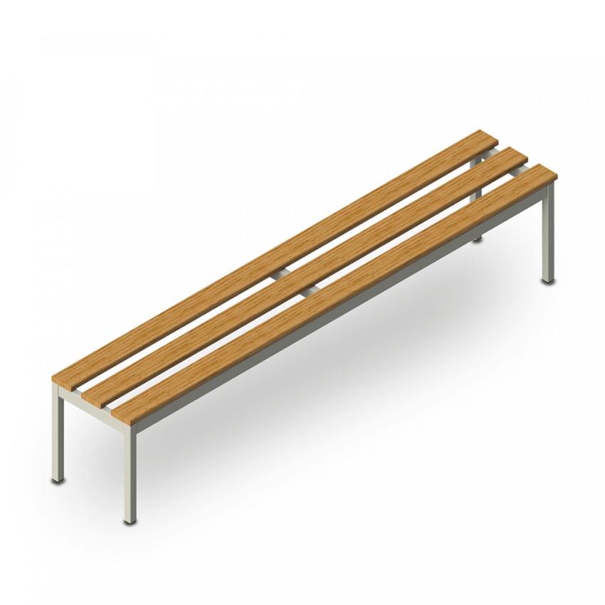 Sitzbank Umkleideraum 6 Plätze Fitnessstudio Schwimmbad Schule 200x37x43cm Sit L Aktion