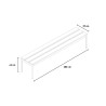Sitzbank Umkleideraum 6 Plätze Fitnessstudio Schwimmbad Schule 200x37x43cm Sit L Katalog