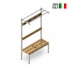 Umkleidebank mit Hakenleiste 100x39x184cm Upper Angebot
