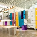 Umkleidebank mit Hakenleiste 100x39x184cm Upper Verkauf