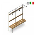 Garderobenbank 150x39x184 cm mit Hakenaufhängung Upper M Angebot