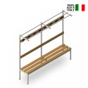 Umkleidebank mit Haken 200x39x184cm Upper L Angebot