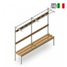 Umkleidebank mit Haken 200x39x184cm Upper L Angebot