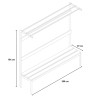 Umkleidebank mit Haken 200x39x184cm Upper L Rabatte