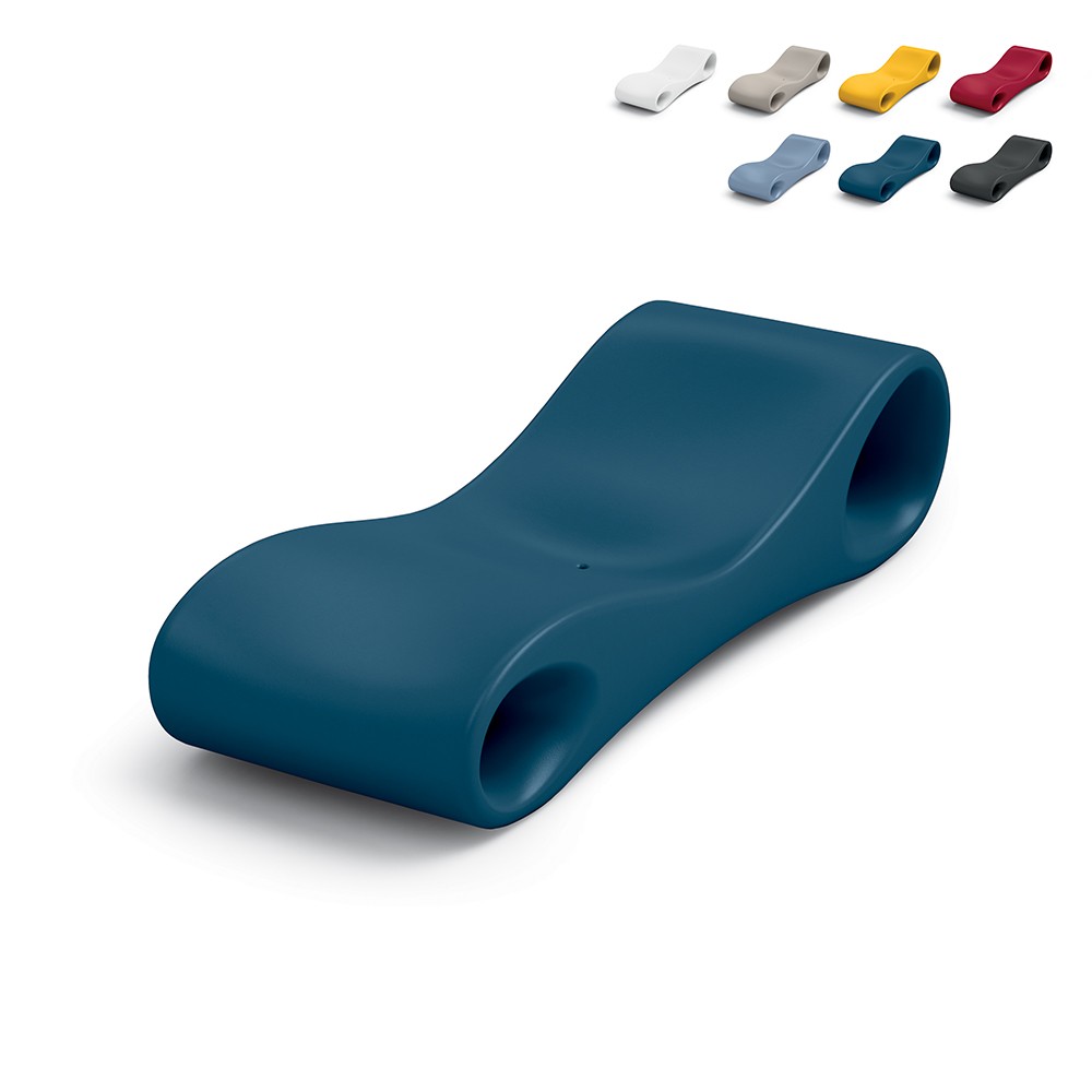 Moderner Design-Sonnenliege für den Außenbereich aus Polyethylen Slice