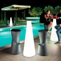 Hoher Barhocker Outdoor-Loungetisch aus modernem Polyethylen Dot 