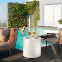 Niedriger runder Outdoor-Couchtisch 55cm Bar Schwimmbad Home Fitting 