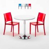 Weiß Rund Tisch und 2 Stühle Farbiges Polypropylen-Innenmastenset Grand Soleil B-Side Spectre Sales