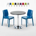 Schwarz Rund Tisch und 2 Stühle Farbiges Polypropylen-Innenmastenset Grand Soleil Ice Cosmopolitan Angebot