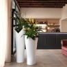 Hohe VasePflanzengefäß Außenbereich Bar Restaurant Modernes Design Assia