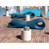 Slice Outdoor-Sonnenliege in modernem Polyethylen-Design 