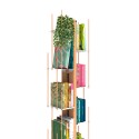 Vertikales Bücherregal aus Holz, 10 Regalböden, h150cm, Zia Veronica MH Auswahl