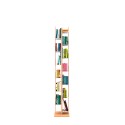 Vertikales Bücherregal aus Holz, 10 Regalböden, h150cm, Zia Veronica MH Eigenschaften