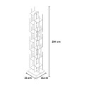 Vertikales Holzregal mit 13 Böden, Höhe 195 cm Zia Veronica H 