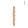 Vertikale Wandregal h150cm aus Holz, 10 Fächer, Zia Veronica WMH Aktion