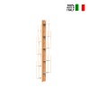 Vertikale Wandregal h150cm aus Holz, 10 Fächer, Zia Veronica WMH Sales