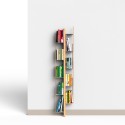 Vertikale Wandregal h150cm aus Holz, 10 Fächer, Zia Veronica WMH Lagerbestand