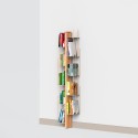 Vertikale Wandregal h150cm aus Holz, 10 Fächer, Zia Veronica WMH Auswahl