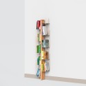 Vertikales Wandbuchregal aus Holz h150cm 10 Fachböden Zia Veronica WMH Auswahl