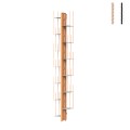 Wandregal vertikal 13 Fächer aus Holz h195cm Zia Veronica WH Aktion