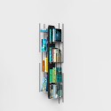 Vertikales Hängeregal aus Holz h105cm 7 Fächer Zia Veronica SF Auswahl