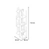 Vertikales Hängeregal aus Holz h105cm 7 Fächer Zia Veronica SF Kosten