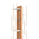 Vertikales hängendes Bücherregal aus Holz h105cm 7 Fächer Zia Veronica SF Eigenschaften