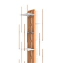 Vertikales Hängeregal aus Holz h105cm 7 Fächer Zia Veronica SF Eigenschaften
