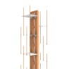 Vertikales wandmontiertes Bücherregal h195cm aus Holz 13 Fächer Zia Veronica WH Preis
