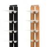 Vertikales Regal 150 cm hoch, Holz, 10 Fächer, Zia Ortensia MH Maße