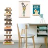 Vertikales Regal 150 cm hoch, Holz, 10 Fächer, Zia Ortensia MH Angebot