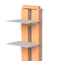 Wand-Bücherregal h150cm vertikal Holz 10 Fachböden Zia Ortensia WMH Maße