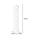 Vertikales Wandregal aus Holz mit 10 Fächern, 150 cm hoch, Zia Ortensia WMH Kauf