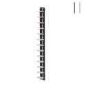 Vertikale Wandregal Holz H195cm 13 Regalböden Zia Ortensia WH Aktion