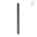 Vertikale Wandregal Holz H195cm 13 Regalböden Zia Ortensia WH Aktion