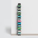 Vertikale Wandregal Holz H195cm 13 Regalböden Zia Ortensia WH Modell