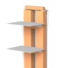 Vertikales wandmontiertes Bücherregal aus Holz h195cm 13 Fachböden Zia Ortensia WH Preis