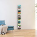 Vertikales wandmontiertes Bücherregal aus Holz h195cm 13 Fachböden Zia Ortensia WH Angebot